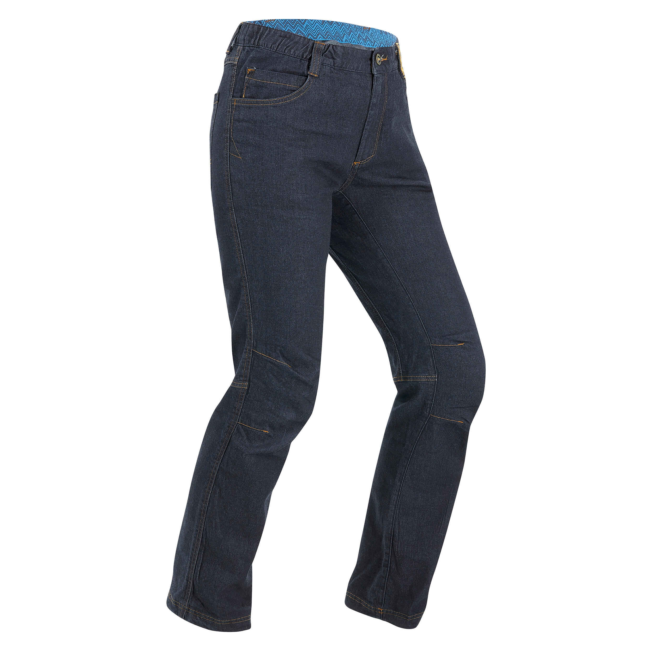 Pantalon vaquero de escalada y montana Mujer Simond stretch V2 Vertika